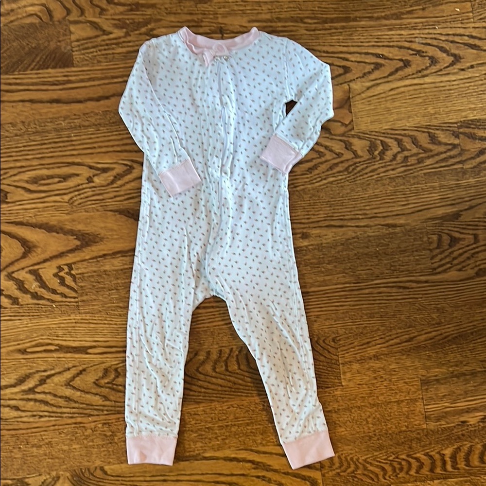 TBBC Rosebud print zippered pajamas